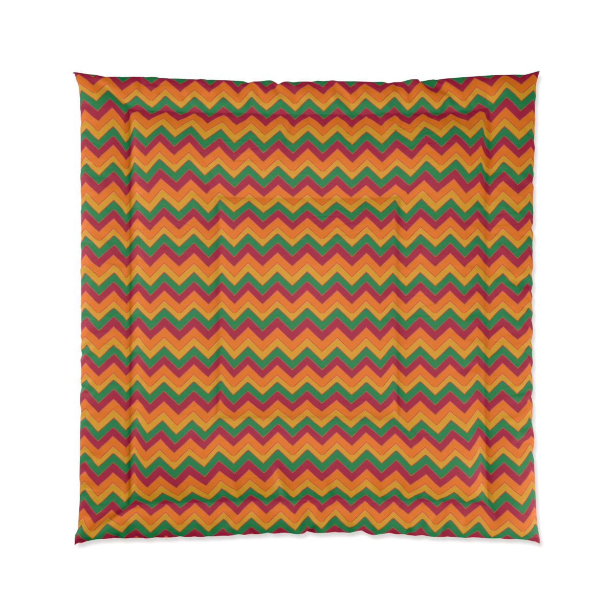 Jewel Chevron Bands Comforter – Cranberry Spice