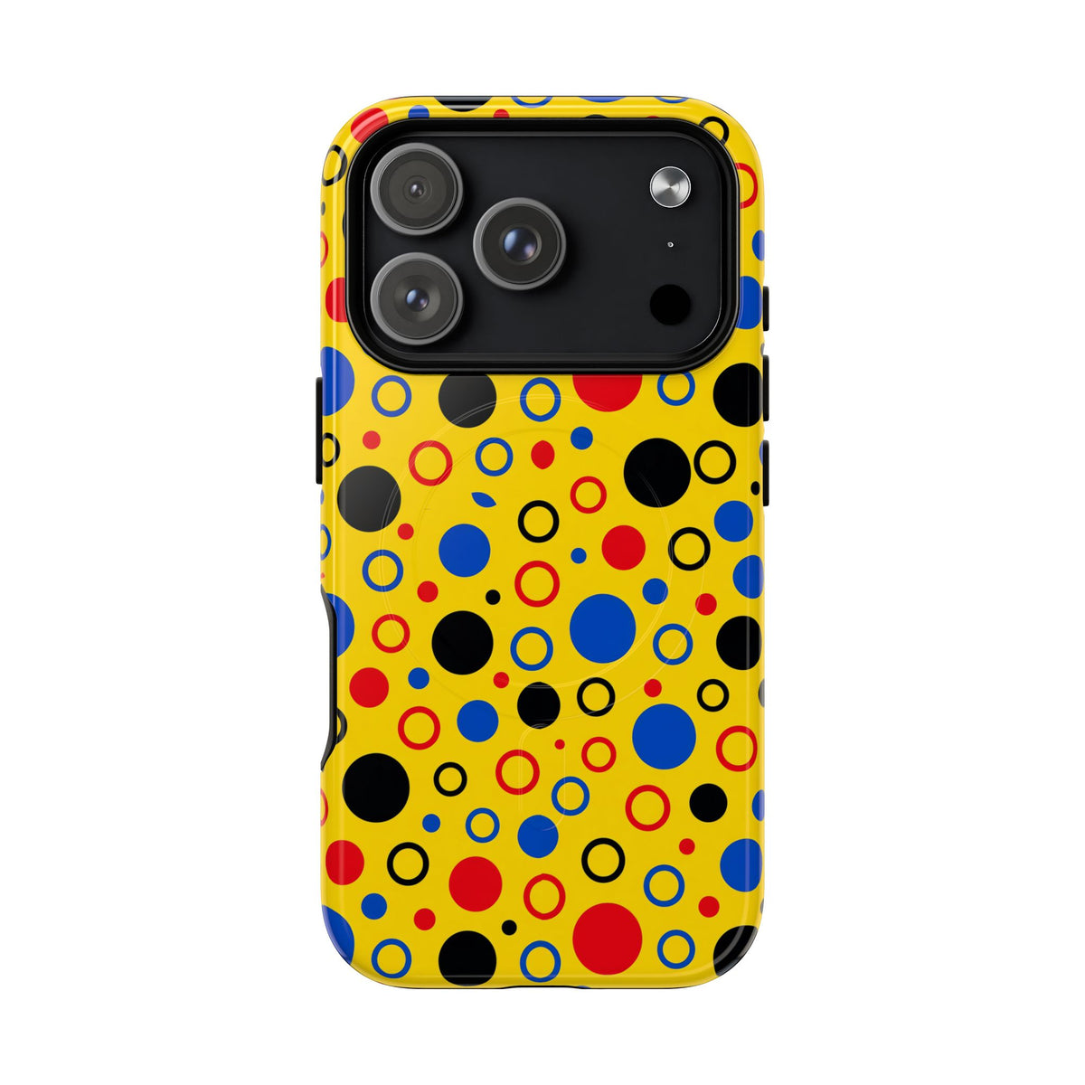 Bubble Outlines Magnetic Tough iPhone Case – Pop Abstract Pattern