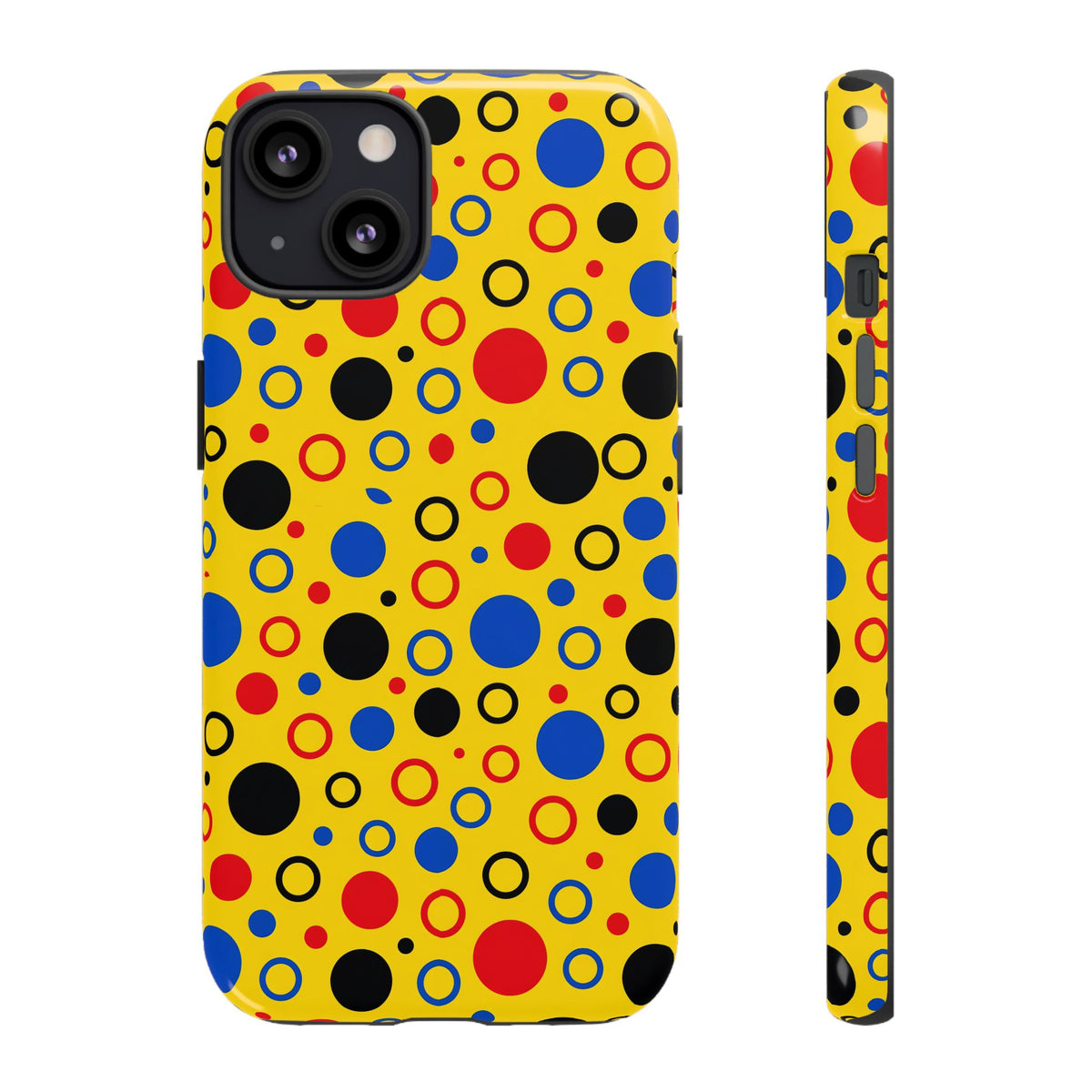 Bubble Outlines Tough Phone Case – Pop Abstract Pattern