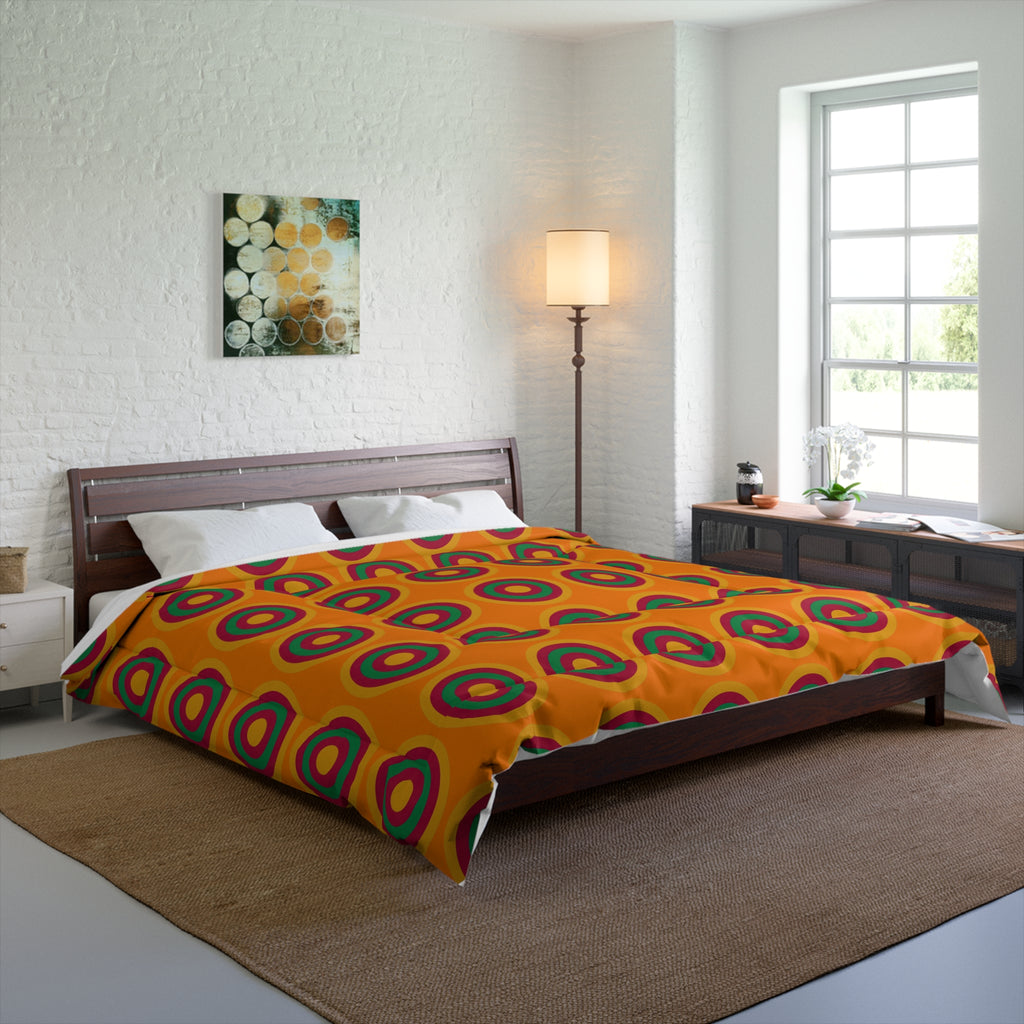 Mega Ring Grid Comforter – Cranberry Spice