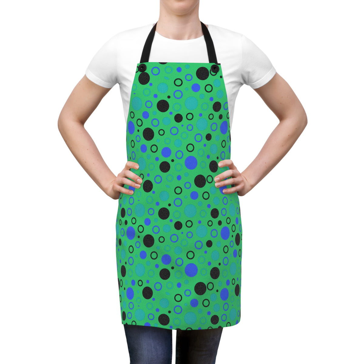 Bubble Outlines Apron – Ocean Jewel