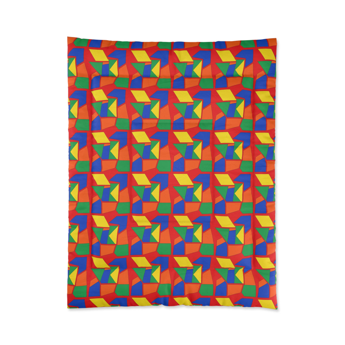 Cubist Block Quilt Comforter – Cubist Geometric Pattern