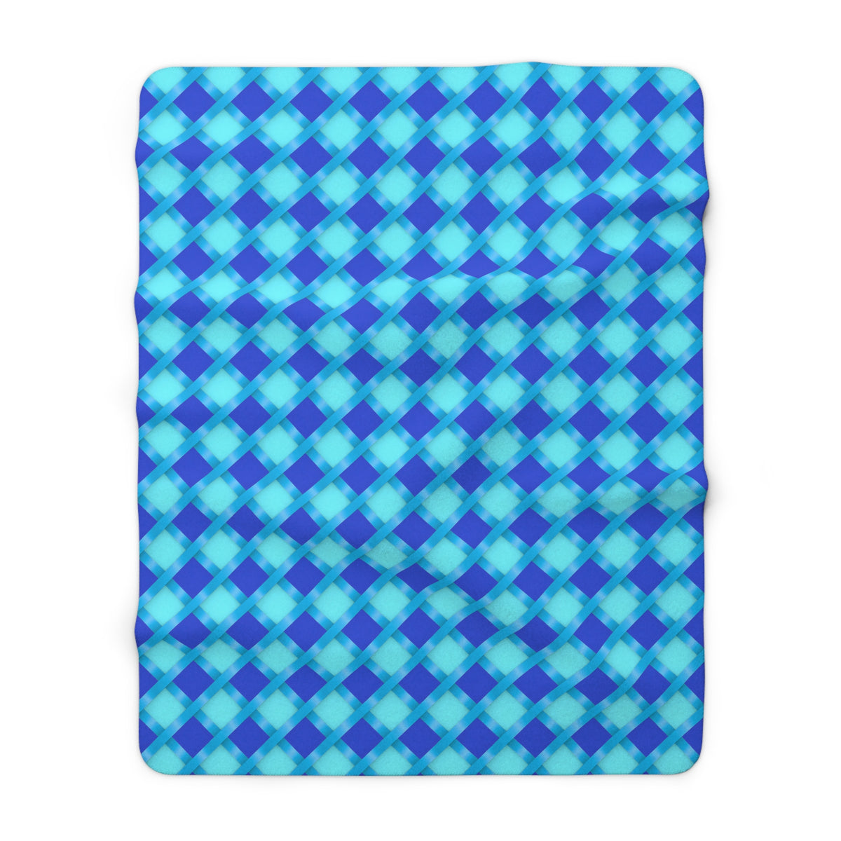 Broad Gold Diamond Trellis Sherpa Fleece Blanket – Ice Jewel