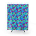 Faceted Panels Shower Curtain – Ice Jewel