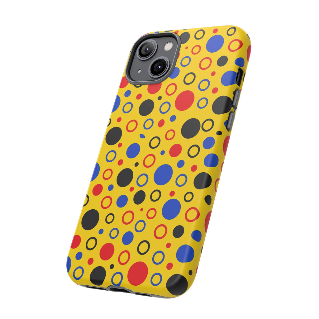Bubble Outlines Tough Phone Case – Pop Abstract Pattern