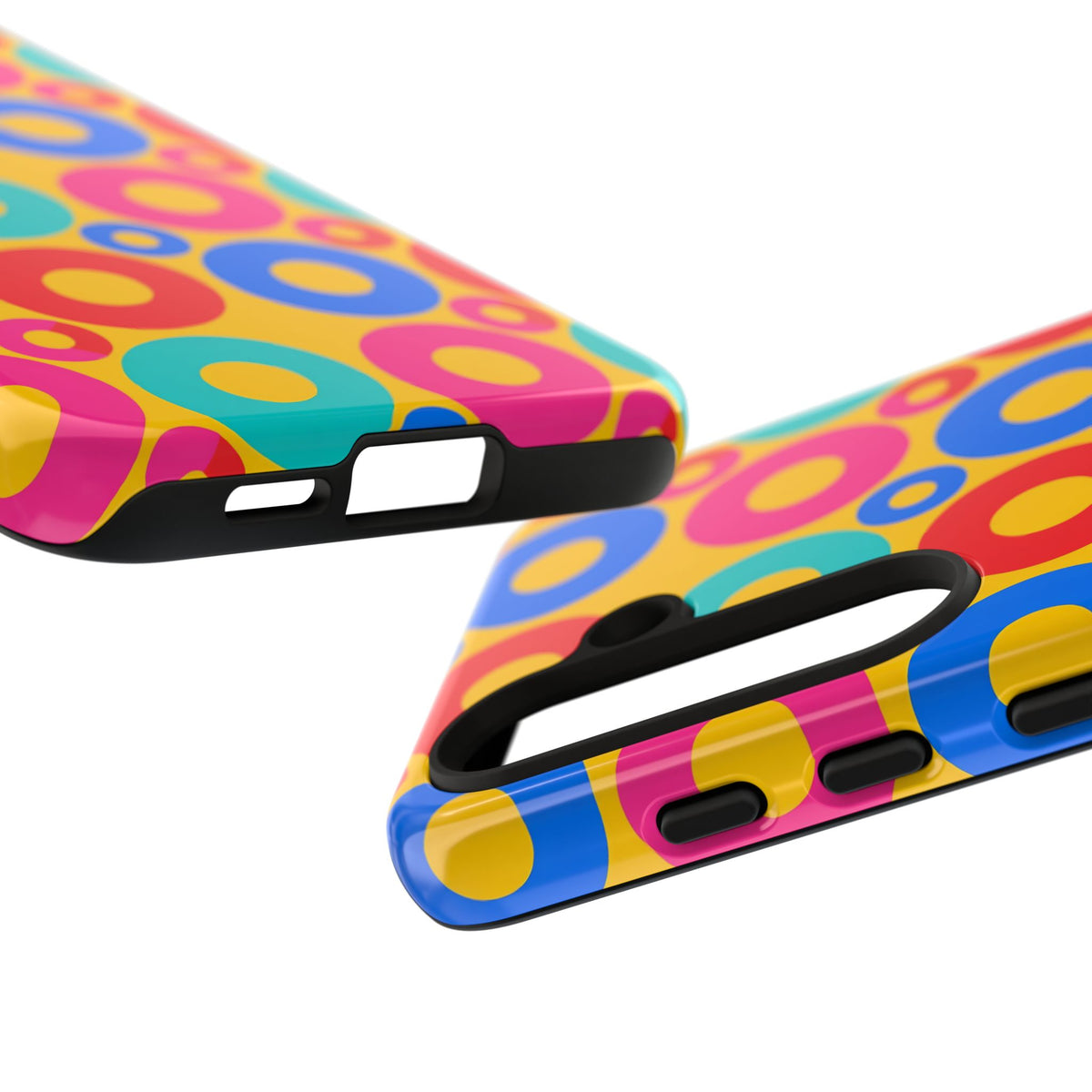 Big Ring Blocks Tough Phone Case – Geometric Blocks Pattern