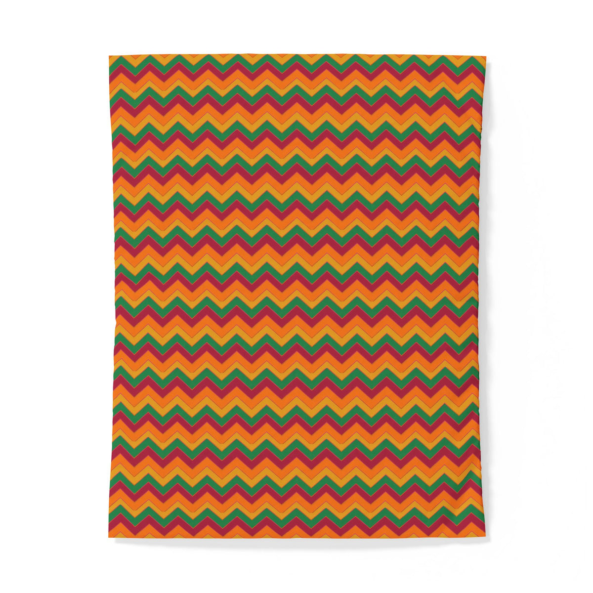 Jewel Chevron Bands Cotton Duvet Cover – Cranberry Spice
