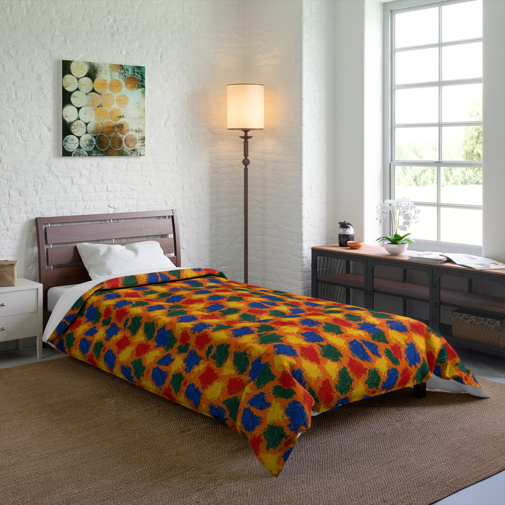 Palette Knife Slabs Comforter – Palette Knife Abstract Pattern