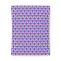 Chromatic Scallop Ripple Cotton Duvet Cover – Candy Pastel on Grape