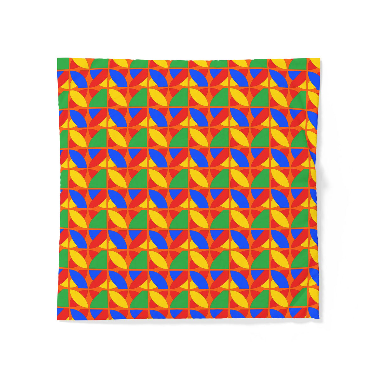 Cubist Arc Fragments Cotton Duvet Cover – Cubist Abstract Pattern