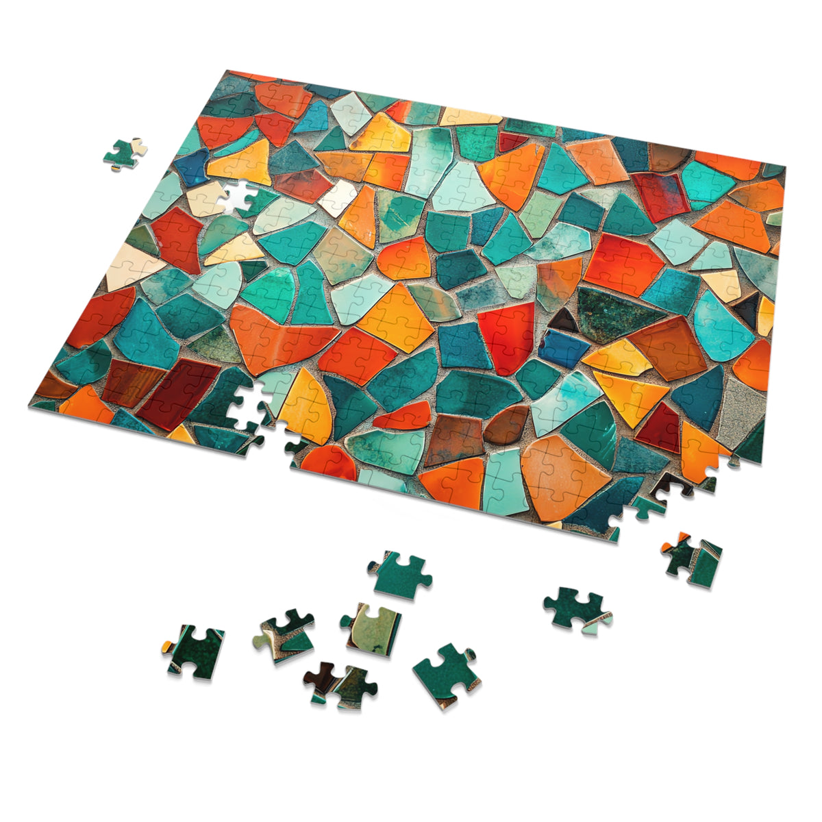 Mosaic Tile Glow Jigsaw Puzzle with Tin – Mosaic Art