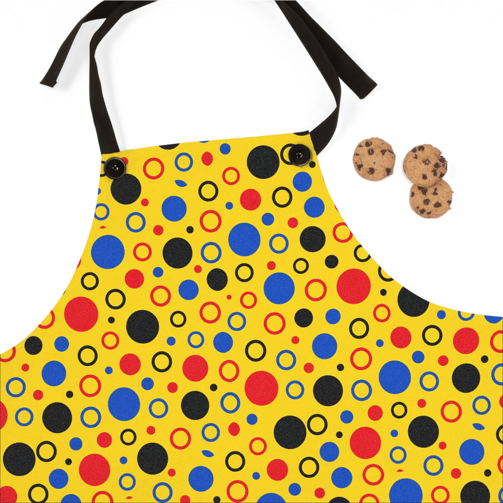 Bubble Outlines Apron – Pop Abstract Pattern