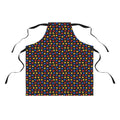 Pebble Scatter Black Apron – Pop Abstract Pattern
