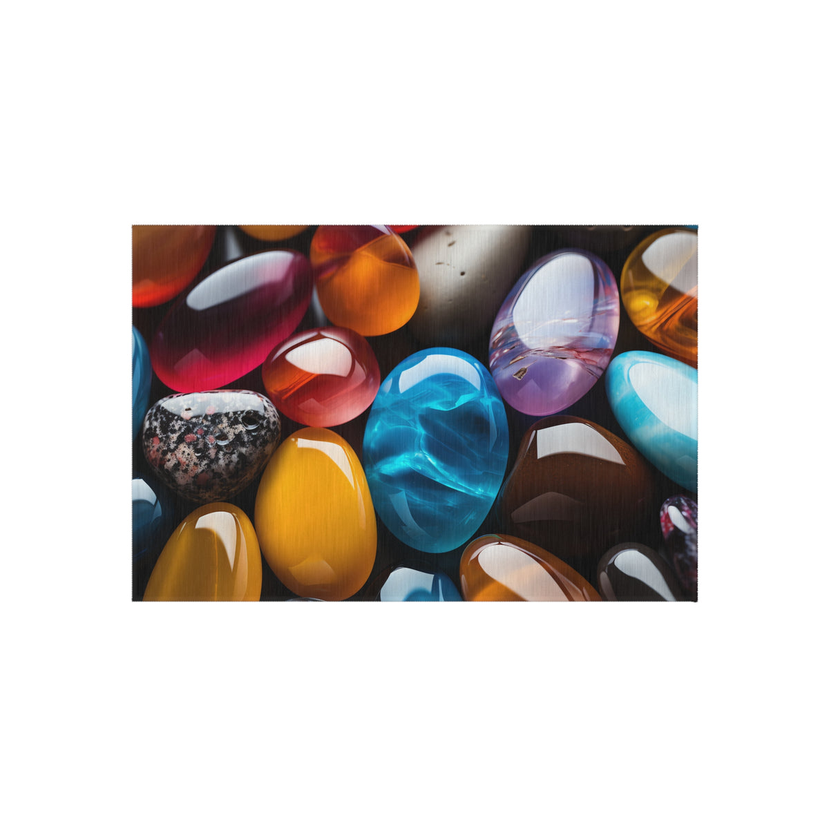 Jewel Pebbles Outdoor Rug – Gemstone Art