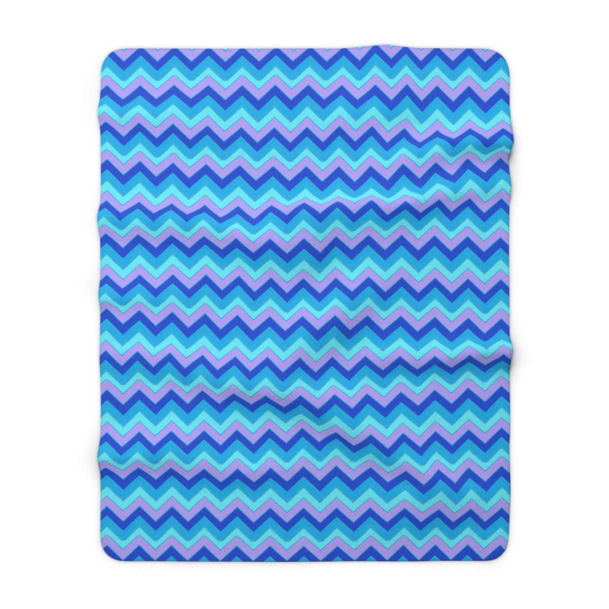 Jewel Chevron Bands Sherpa Fleece Blanket – Ice Jewel