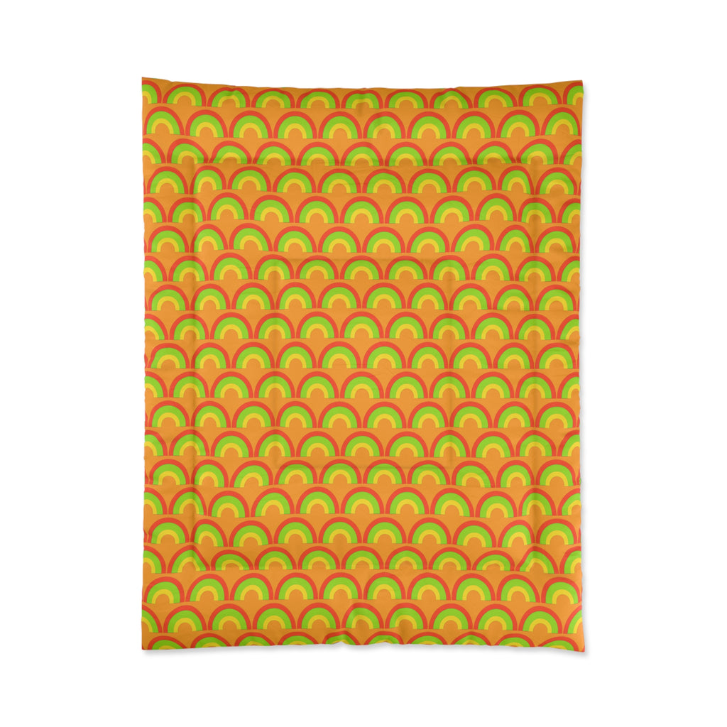 Chromatic Scallop Ripple Comforter – Hot Citrus