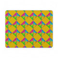 Iridescent Kite Quartet Vegan Leather Mouse Mat – Iridescent Geometric Pattern