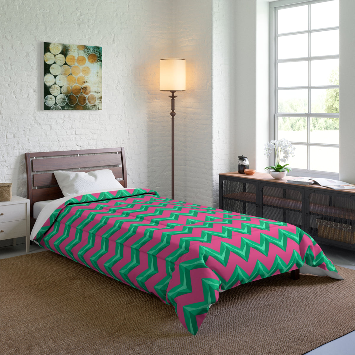Broad Cut-Gem Chevrons Comforter – Candy Christmas