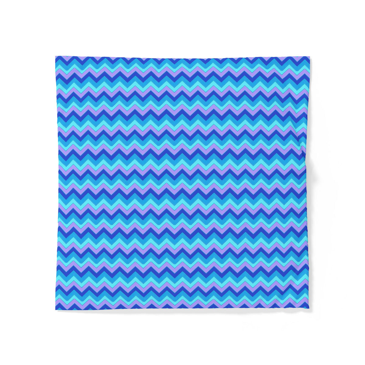 Jewel Chevron Bands Cotton Duvet Cover – Ice Jewel