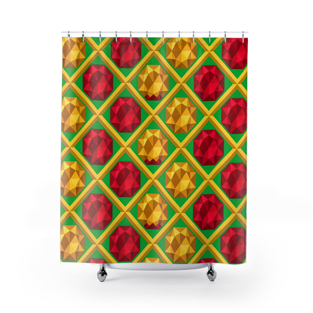 Giant Prism Diamond Lattice Shower Curtain – Diamond Lattice Pattern