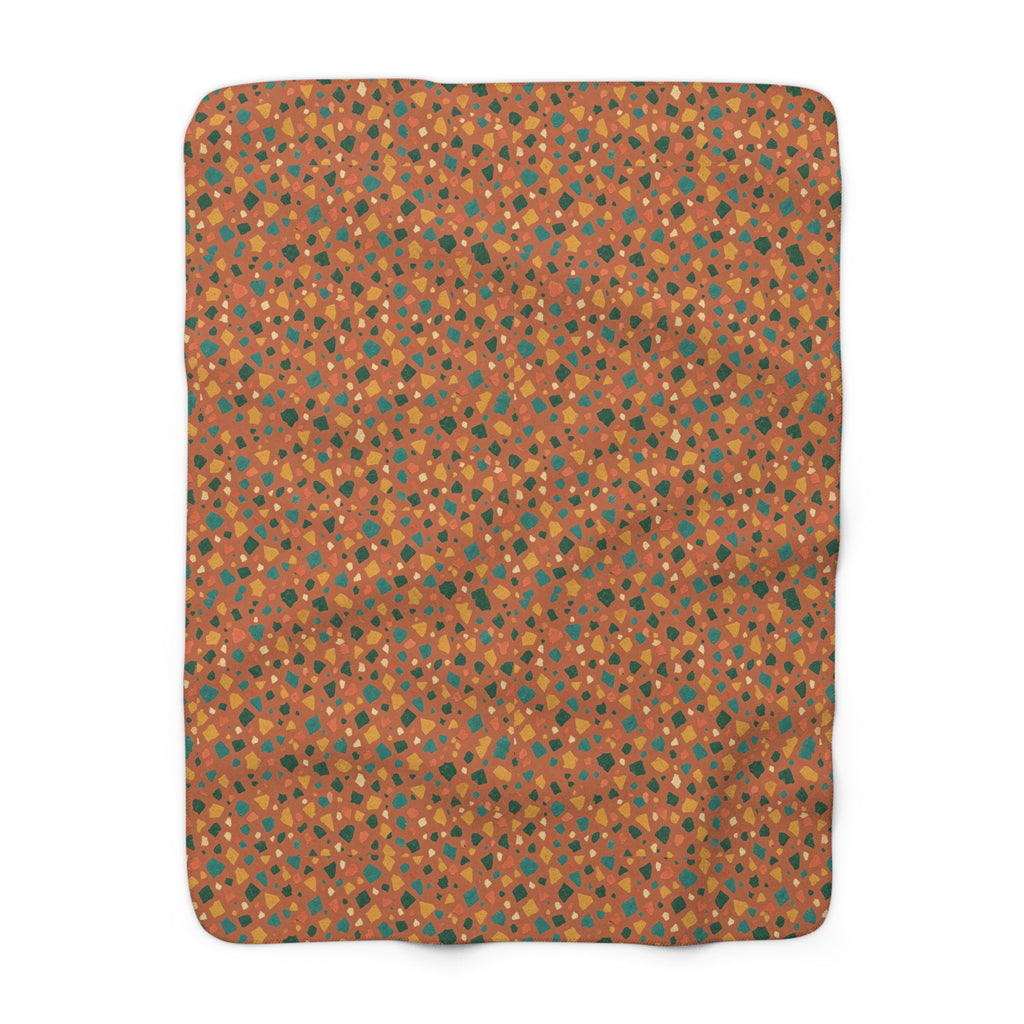 Jewel Chip Terrazzo Sherpa Fleece Blanket – Terrazzo Pattern