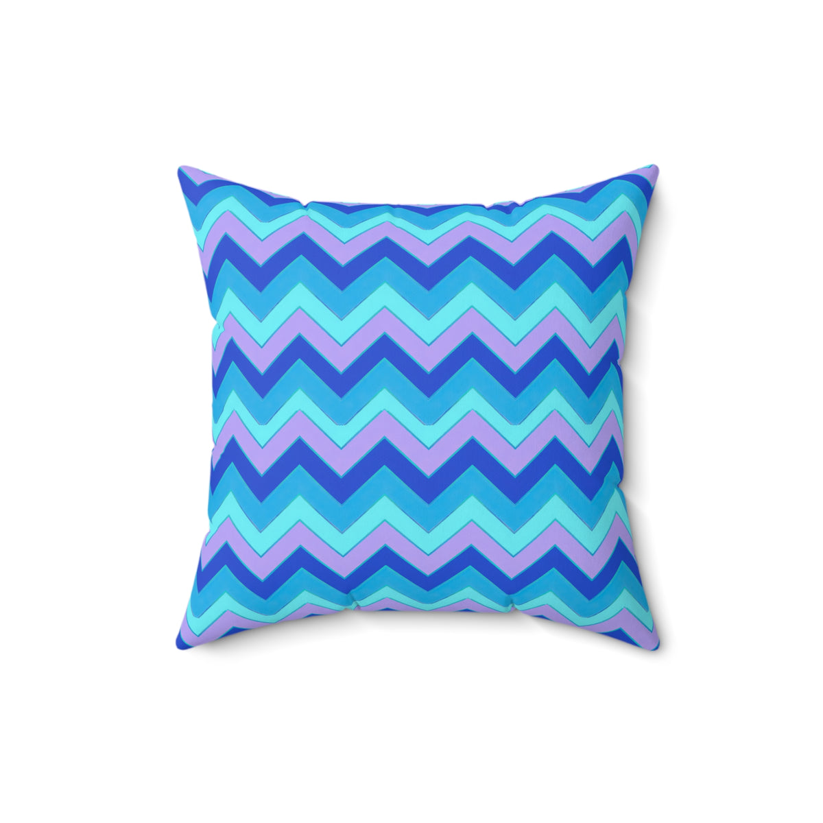 Jewel Chevron Bands Faux Suede Cushion – Ice Jewel