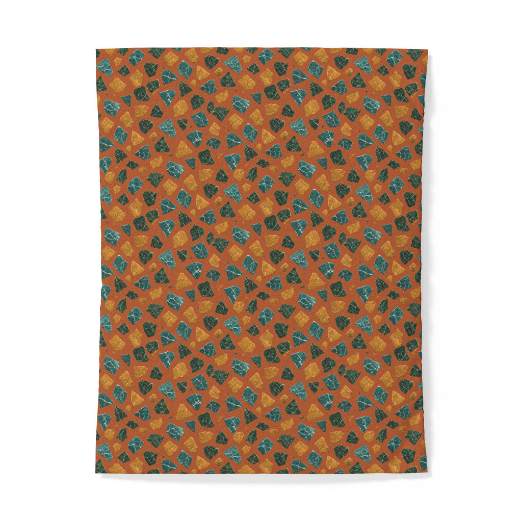 Marble Fragment Toss Cotton Duvet Cover – Terrazzo Pattern