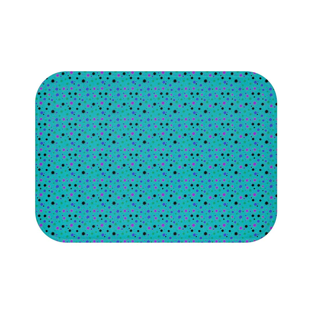 Splat Storm Bath Mat – Peacock Jewel