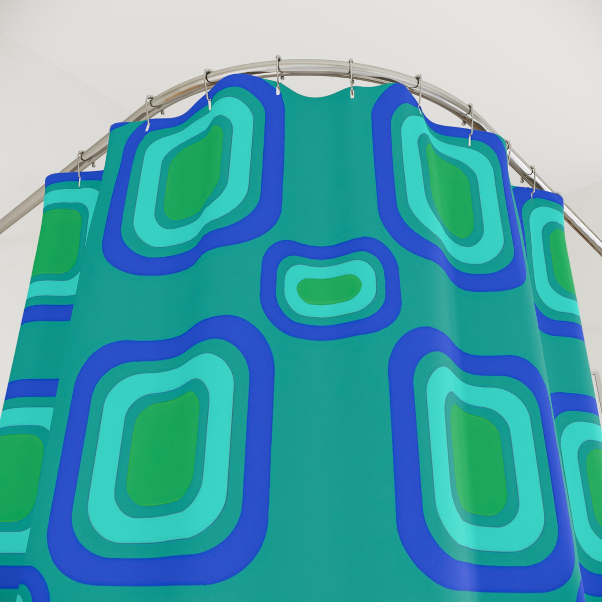 Big Ripple Squares Shower Curtain – Ocean Jewel