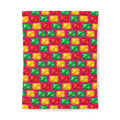 Big Stacked Gem Bars Cotton Duvet Cover – Geometric Blocks Pattern