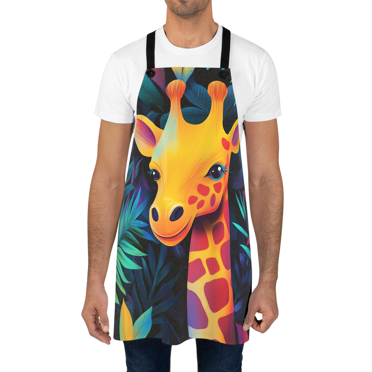 Jungle Giraffe Apron – Tropical Pop Art