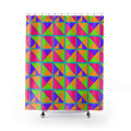 Split Square Fiesta Shower Curtain – Tropical Punch