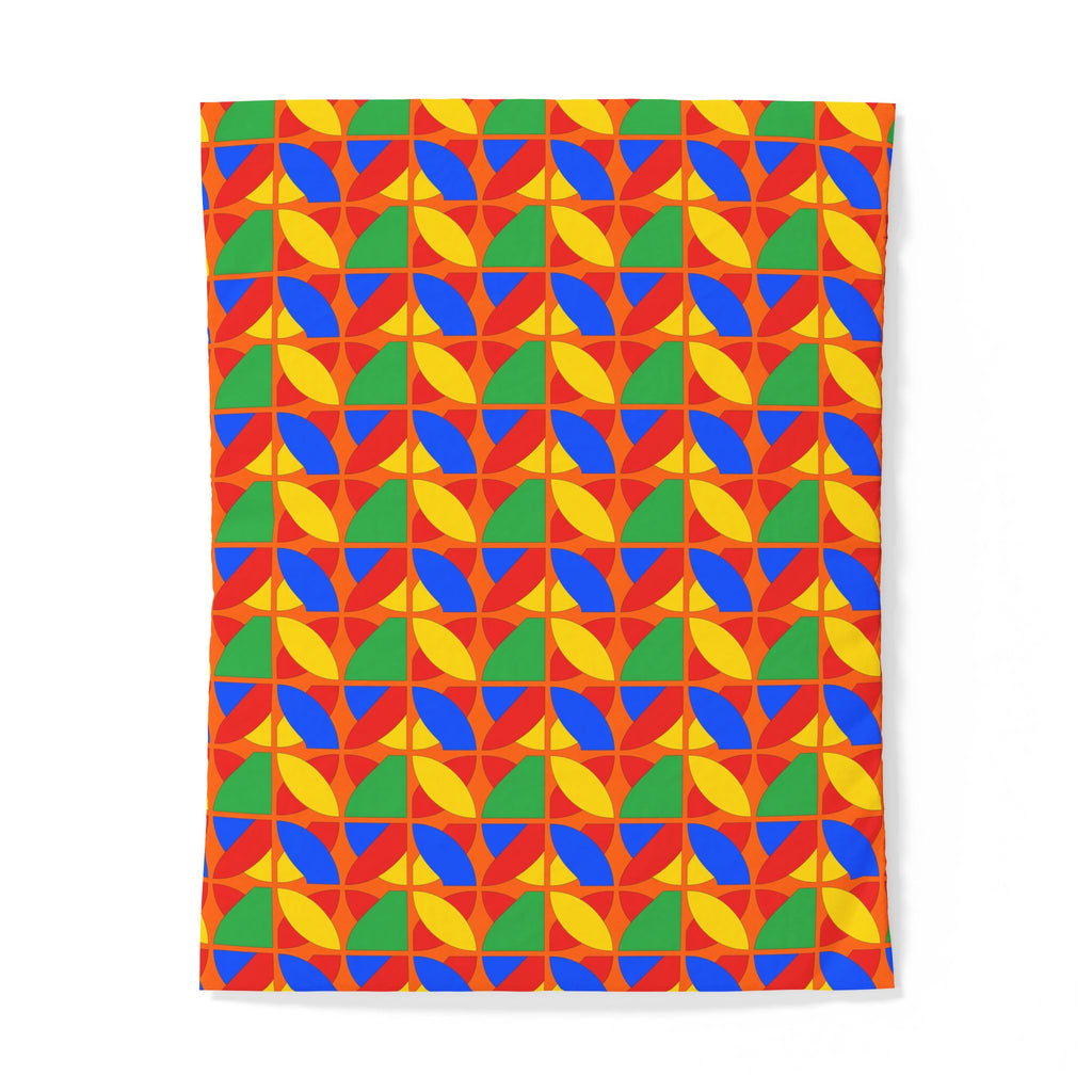 Cubist Arc Fragments Cotton Duvet Cover – Cubist Abstract Pattern