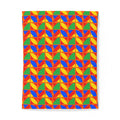Cubist Arc Fragments Cotton Duvet Cover – Cubist Abstract Pattern