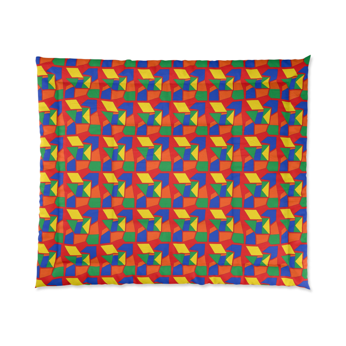 Cubist Block Quilt Comforter – Cubist Geometric Pattern