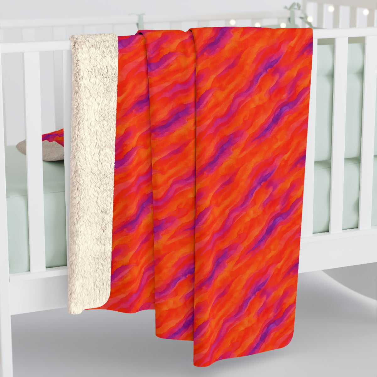 Wash Ribbon Drift Sherpa Fleece Blanket – Ombre Wash Pattern