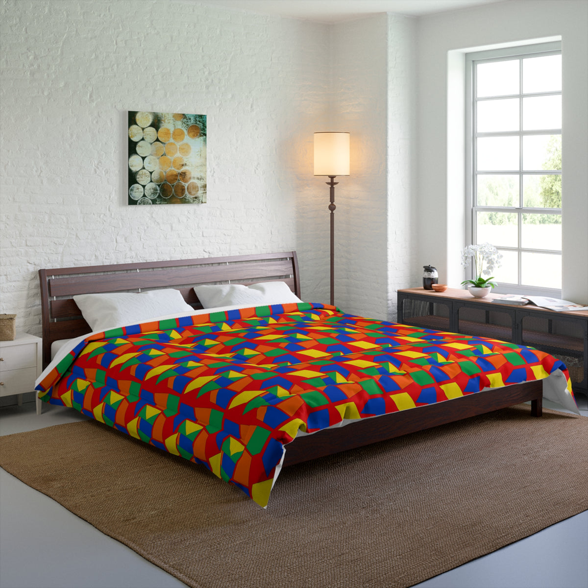 Cubist Block Quilt Comforter – Cubist Geometric Pattern