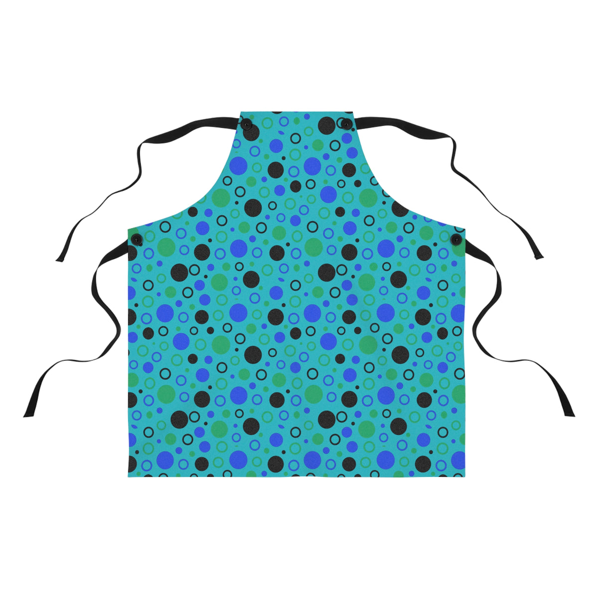 Bubble Outlines Apron – Peacock Jewel