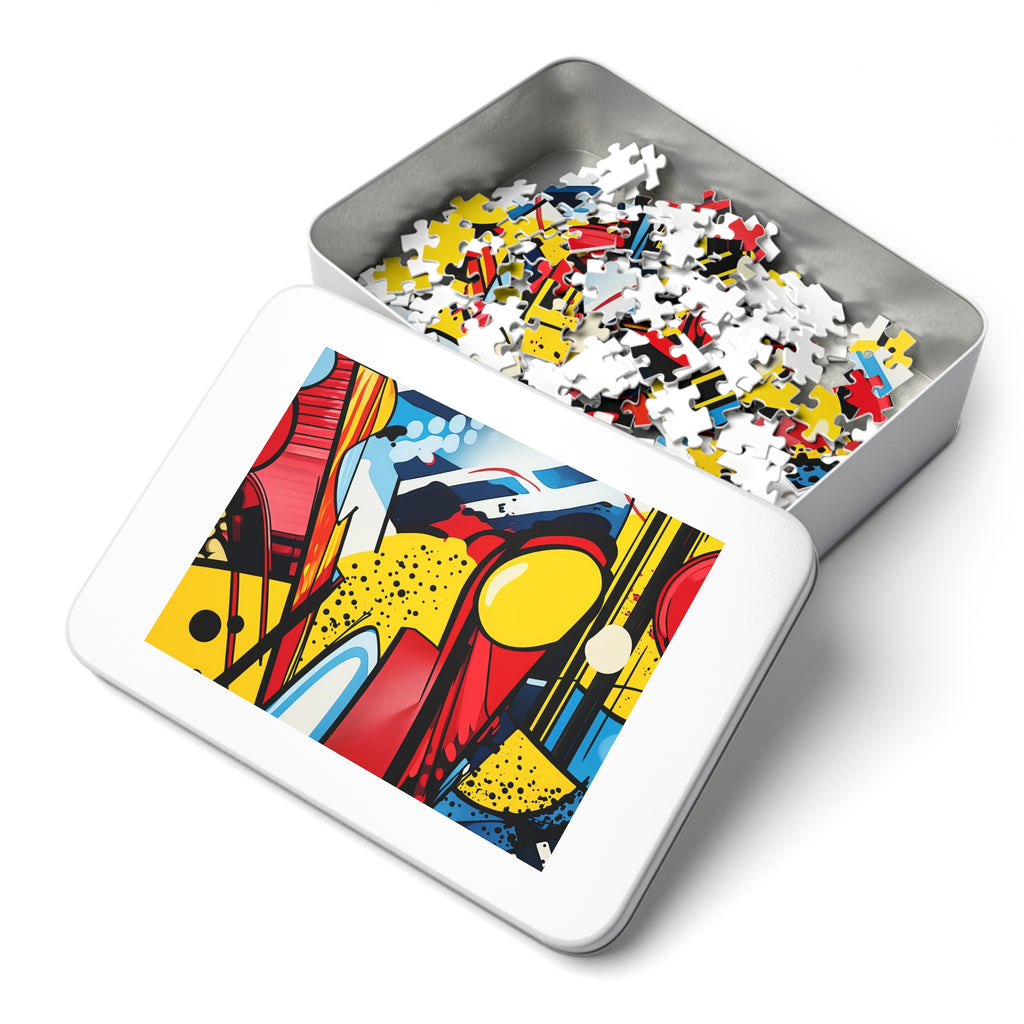 Pop Art Blast Jigsaw Puzzle with Tin – Pop Art Abstract