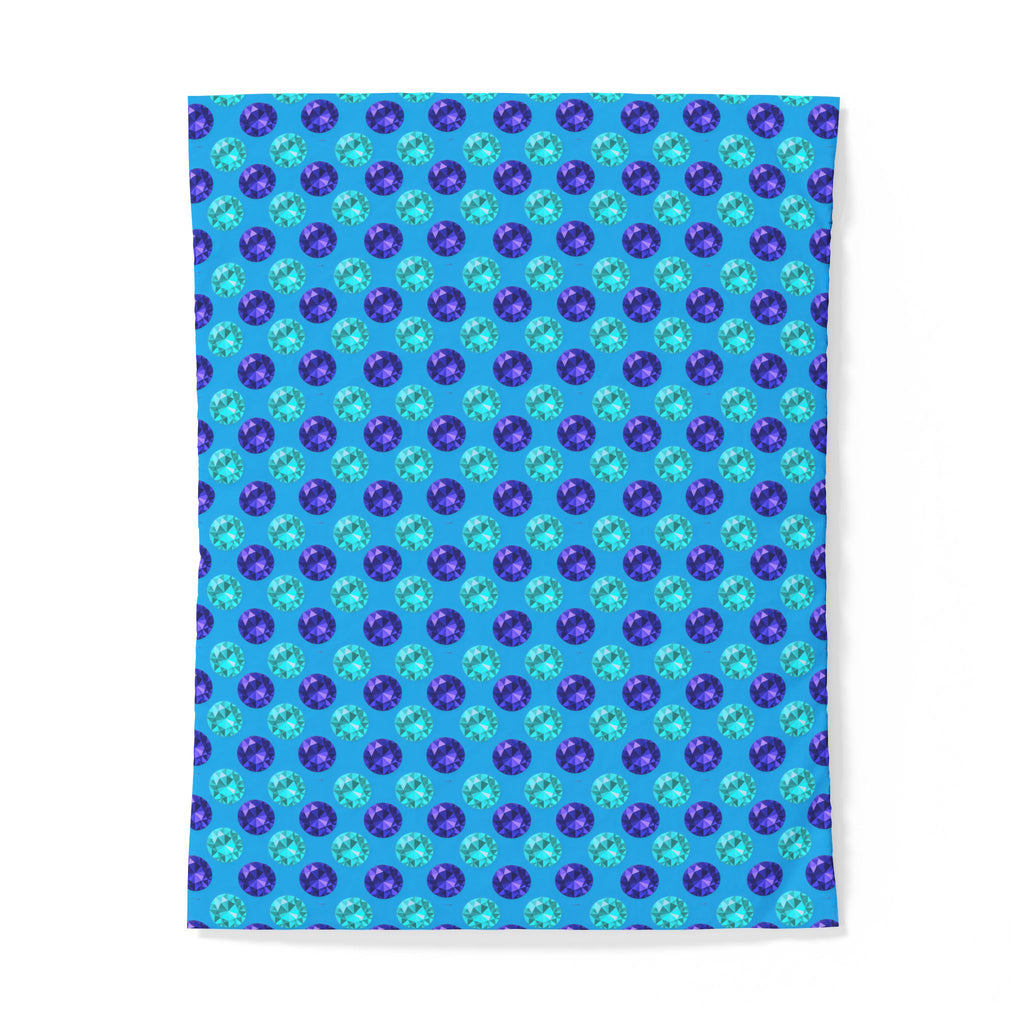 Half-Drop Gem Grid Cotton Duvet Cover – Ice Jewel