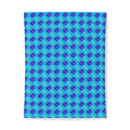 Half-Drop Gem Grid Cotton Duvet Cover – Ice Jewel
