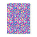 Pastel Lava Blobs Cotton Duvet Cover – Candy Fluid Art Pattern