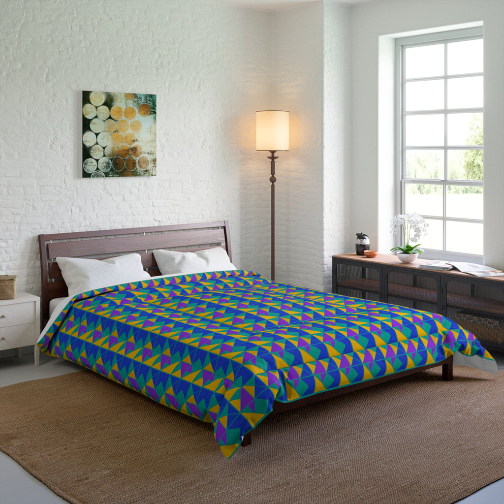 Jewel Block Quilt Comforter – Peacock Jewel