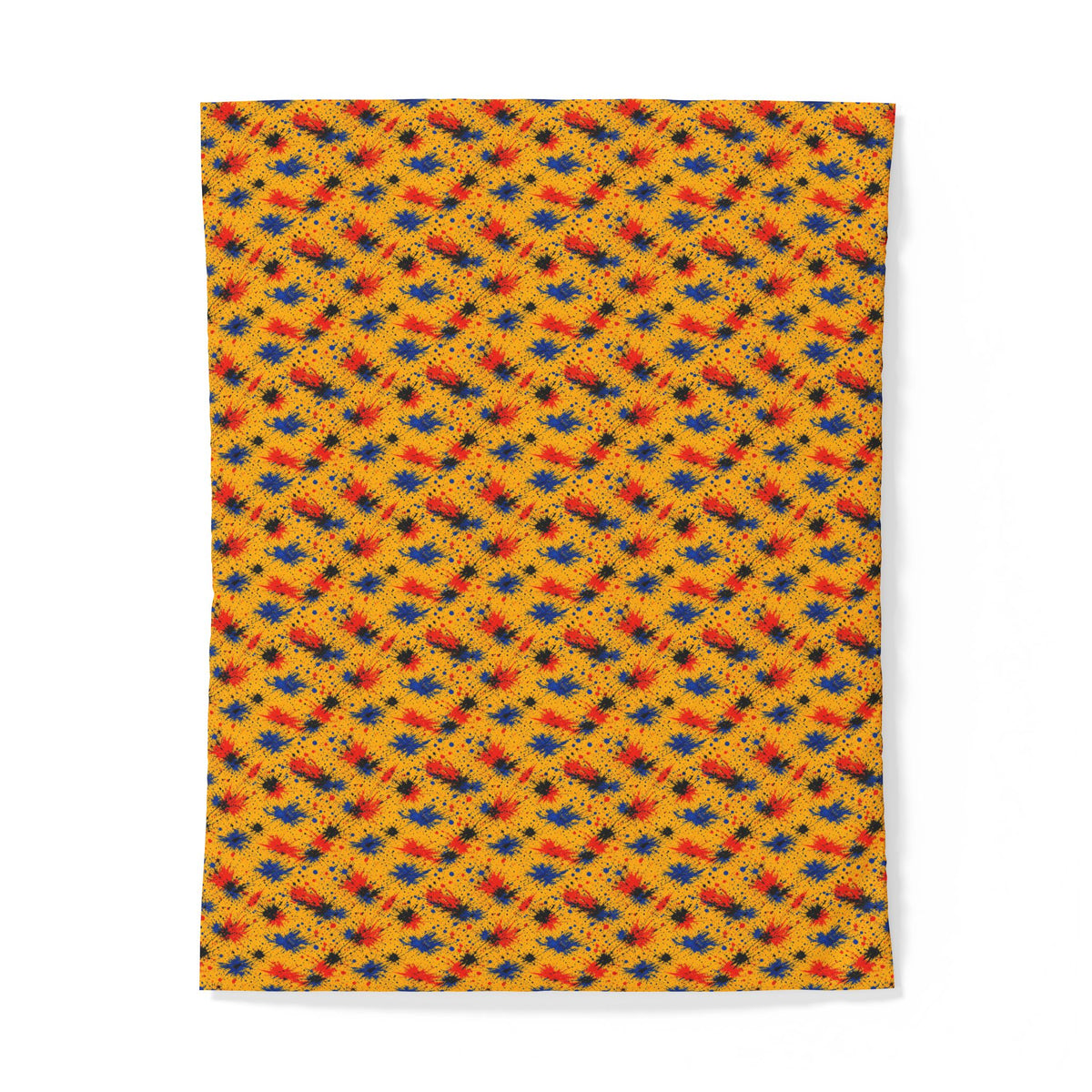 Dragged Smears Cotton Duvet Cover – Action-Painting Abstract Pattern