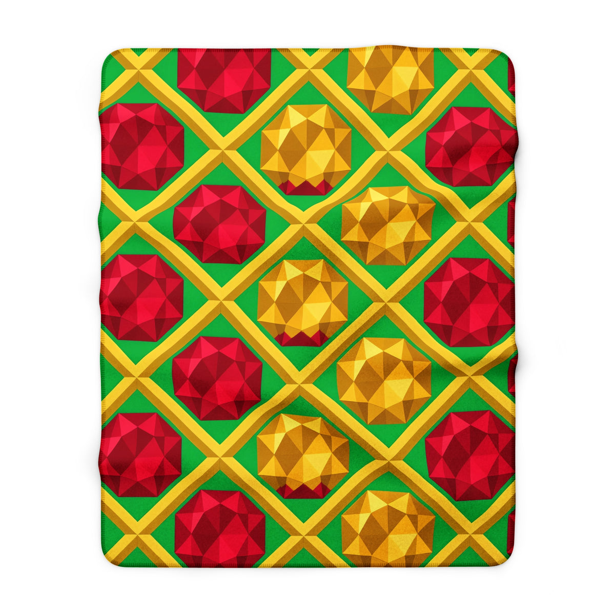Giant Prism Diamond Lattice Sherpa Fleece Blanket – Diamond Lattice Pattern
