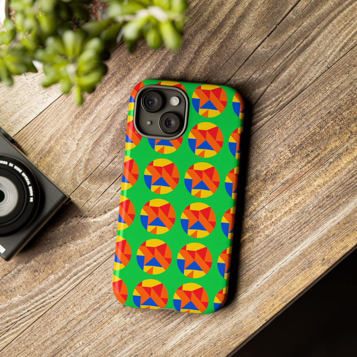 Broken Circle Planes Tough Phone Case – Cubist Abstract Pattern