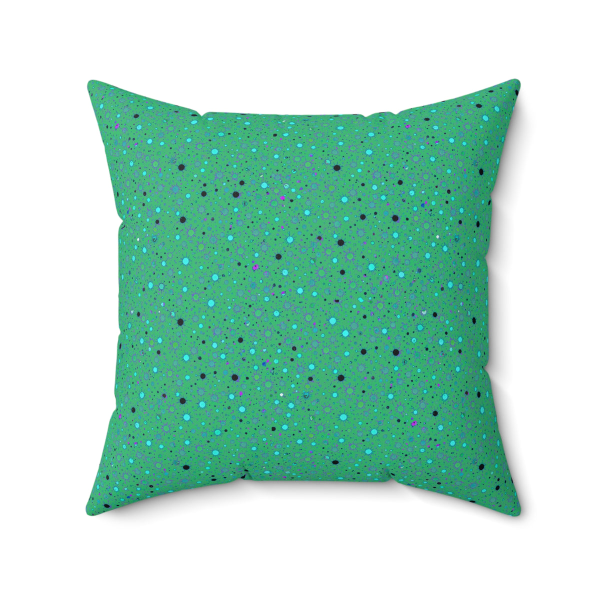 Confetti Spatter Faux Suede Cushion – Ocean Jewel