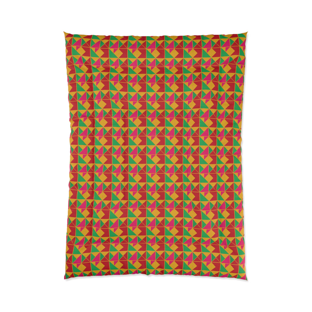Jewel Block Quilt Comforter – Geometric Blocks Pattern