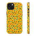 Squiggle Strokes Yellow Tough Phone Case – Bold Primary Abstract Pattern