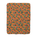 Shattered Tile Shards Sherpa Fleece Blanket – Abstract Chip Pattern Pattern